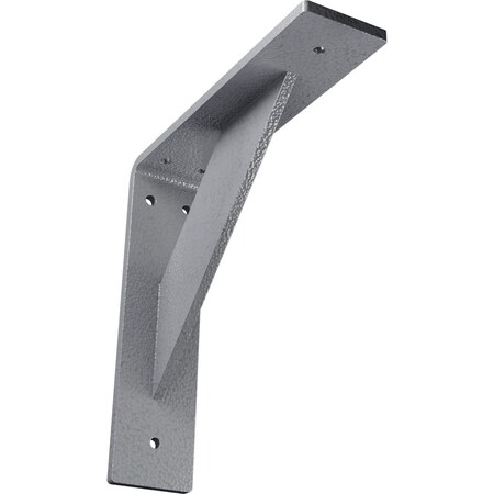 Ekena Millwork Traditional Steel Bracket, Hammered Light Blue 2"W x 8"D x 8"H BKTM02X08X08TRHLB